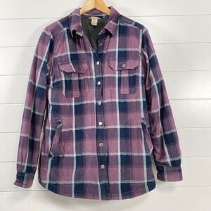 Duluth Trading Co Purple Plaid Jacket